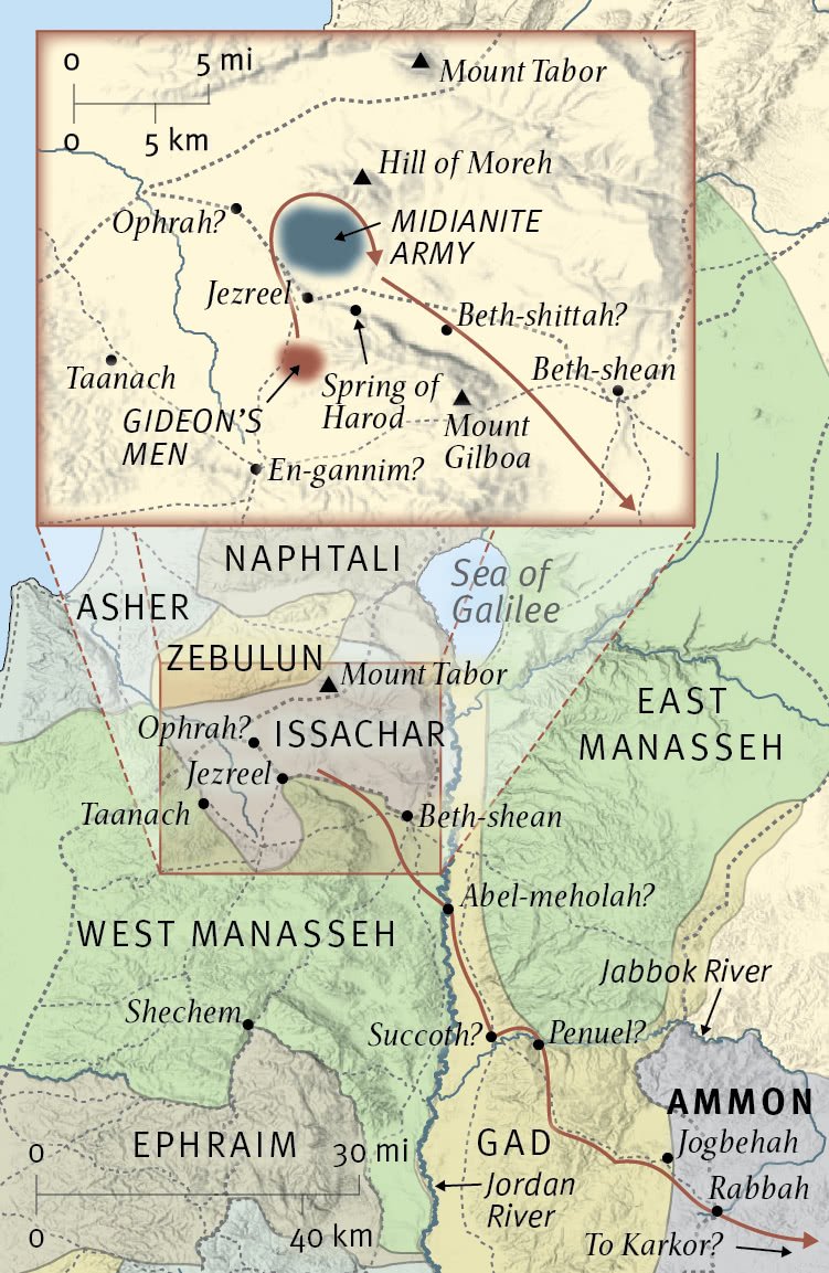 Gideon Defeats the Midianites