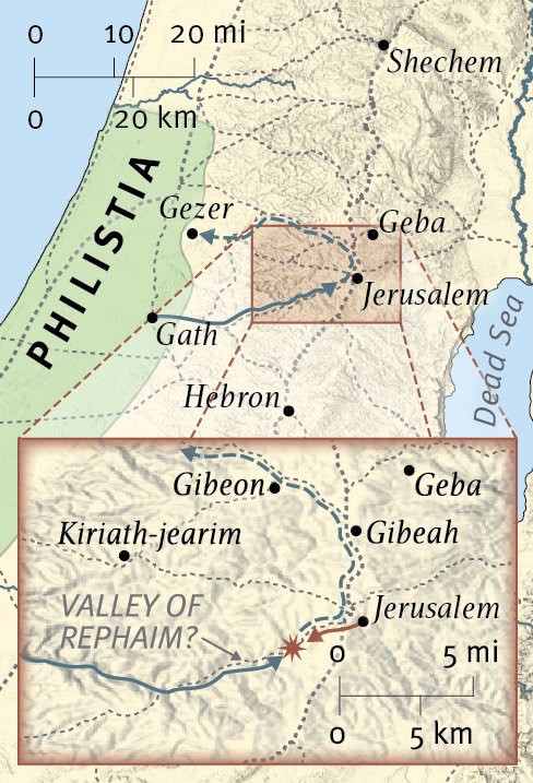 David Defeats the Philistines