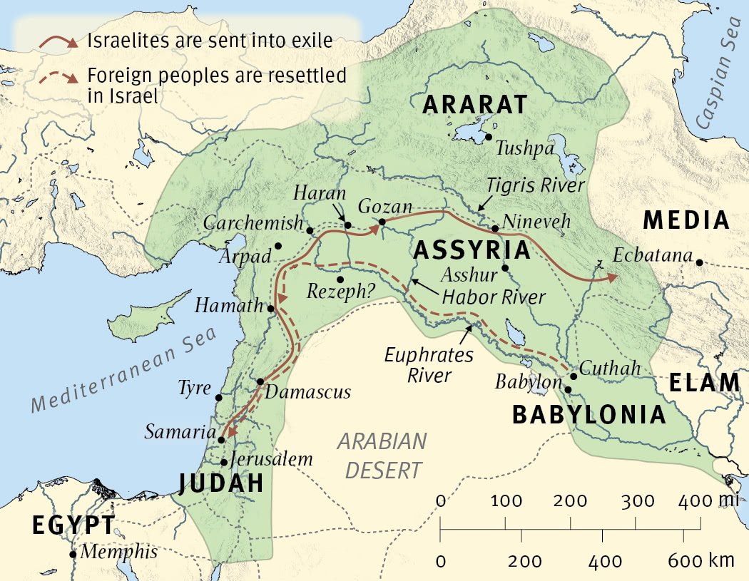 The Fall of Samaria and Deportation of Israelites