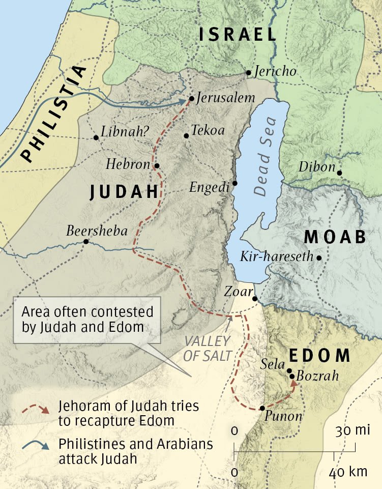 Edom and Libnah Revolt